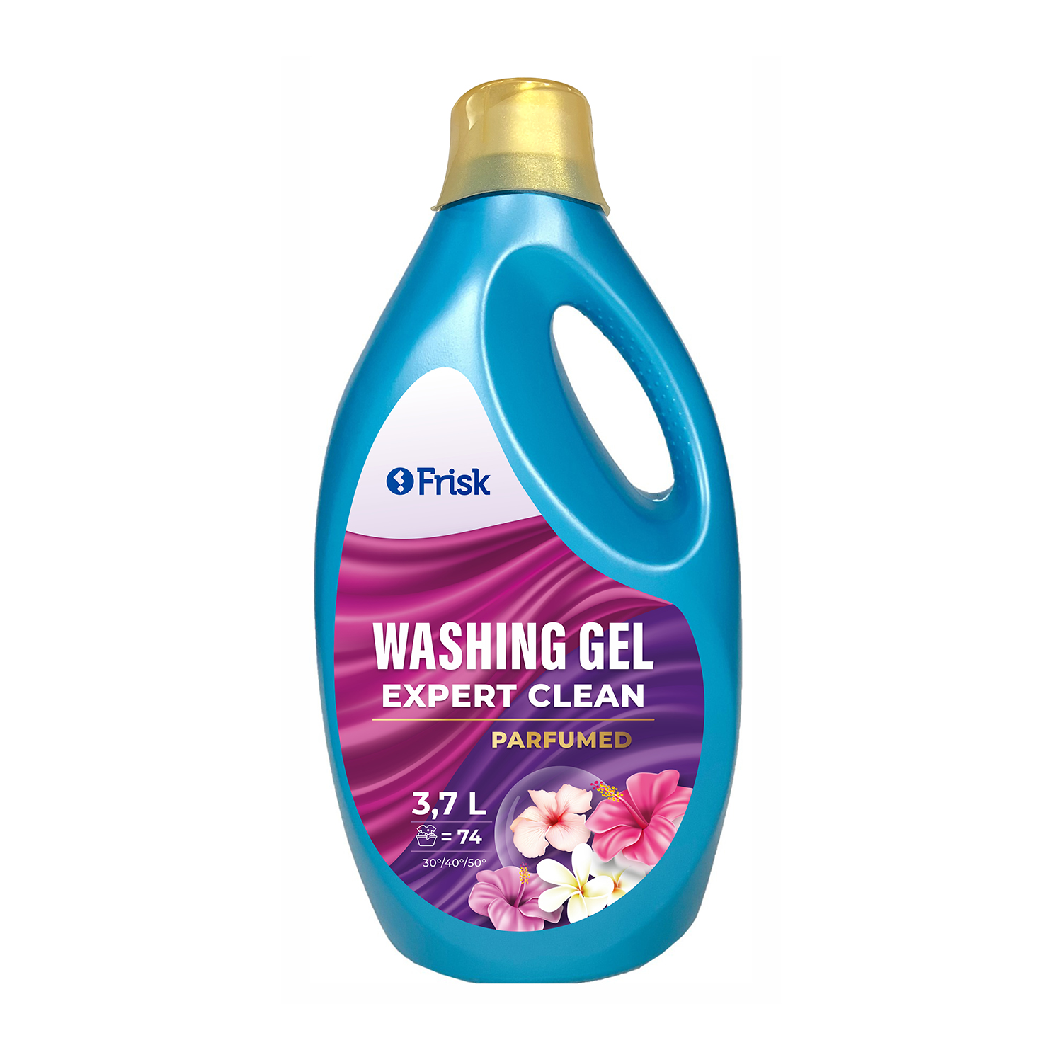 Парфумований гель для прання Frisk Expert Clean Perfumed, 74 цикли прання, 3.7 л